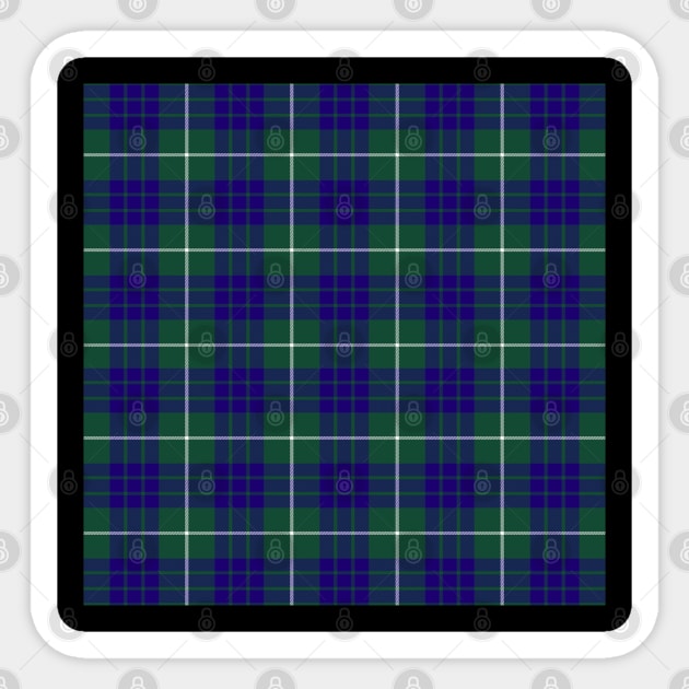 Hamilton Hunting Modern Plaid Tartan Scottish Sticker by ScottishShop